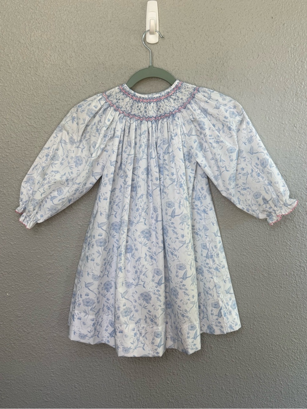 Ruth and Ralph Blue Floral Sadie  Dress Size 5